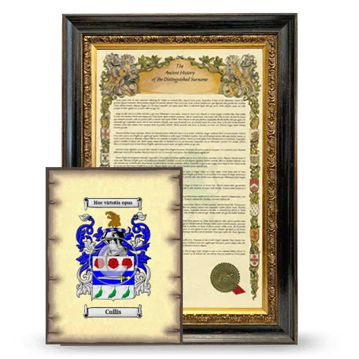 Cullis Framed History and Coat of Arms Print - Heirloom
