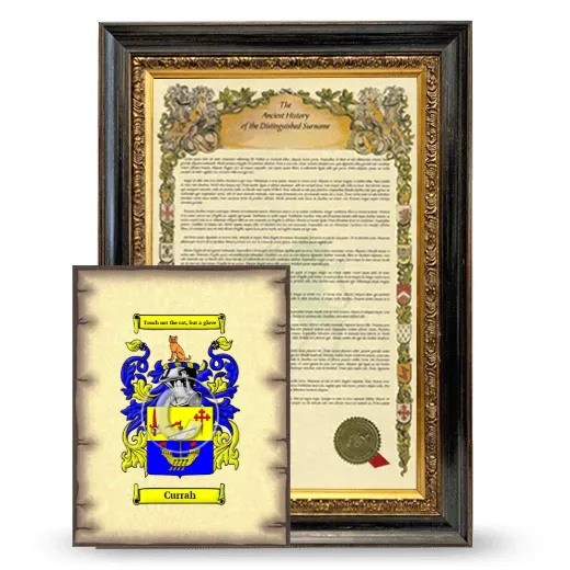 Currah Framed History and Coat of Arms Print - Heirloom