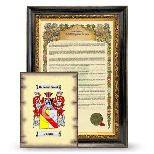 D'amico Framed History and Coat of Arms Print - Heirloom