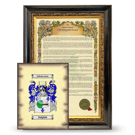 Dalglish Framed History and Coat of Arms Print - Heirloom