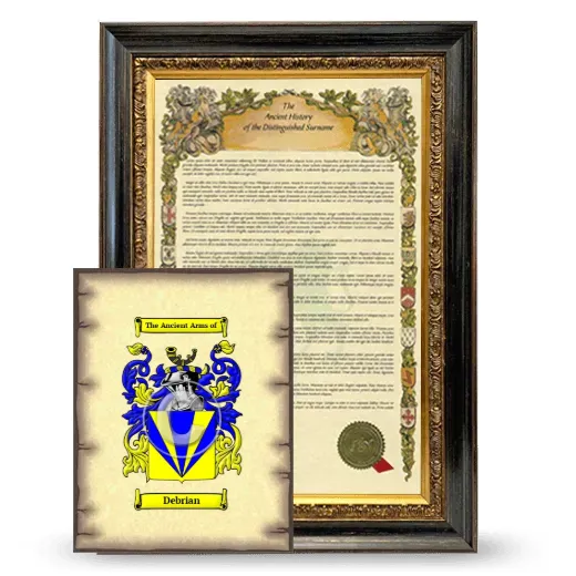 Debrian Framed History and Coat of Arms Print - Heirloom