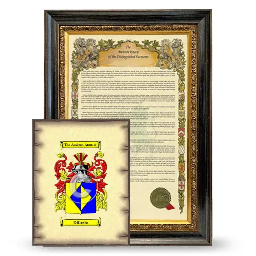 Difazio Framed History and Coat of Arms Print - Heirloom