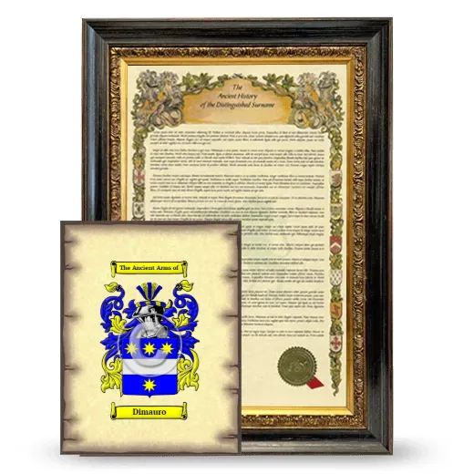 Dimauro Framed History and Coat of Arms Print - Heirloom