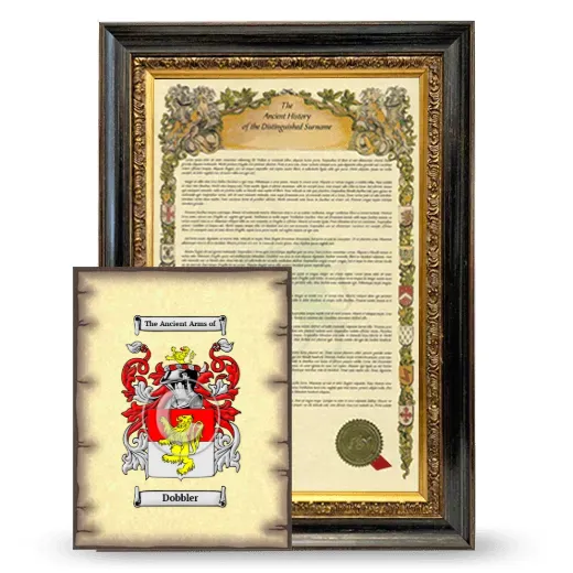 Dobbler Framed History and Coat of Arms Print - Heirloom