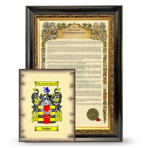 Doidges Framed History and Coat of Arms Print - Heirloom