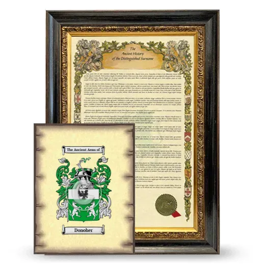 Donoher Framed History and Coat of Arms Print - Heirloom