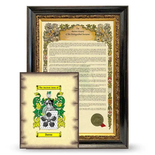Dover Framed History and Coat of Arms Print - Heirloom