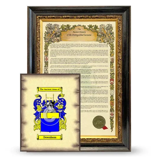 Downham Framed History and Coat of Arms Print - Heirloom