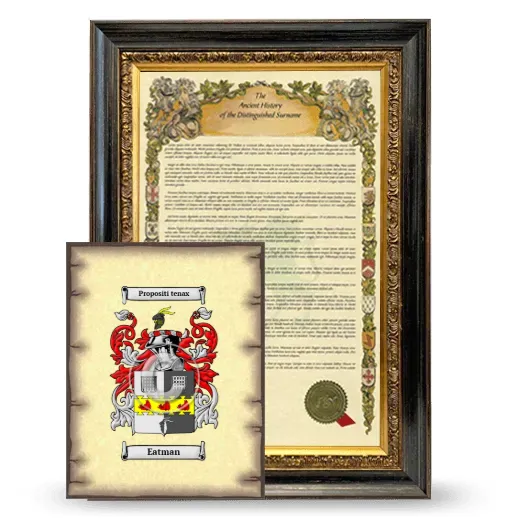 Eatman Framed History and Coat of Arms Print - Heirloom