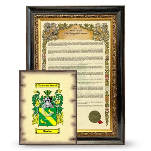Ebacher Framed History and Coat of Arms Print - Heirloom