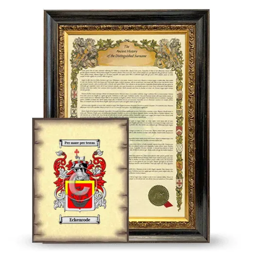 Eckenrode Framed History and Coat of Arms Print - Heirloom