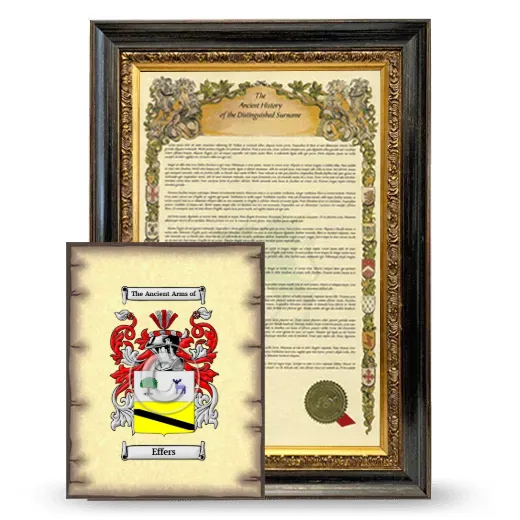 Effers Framed History and Coat of Arms Print - Heirloom