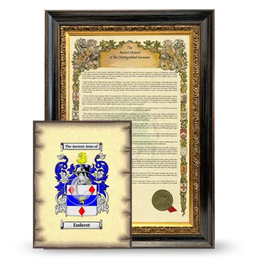 Endacot Framed History and Coat of Arms Print - Heirloom