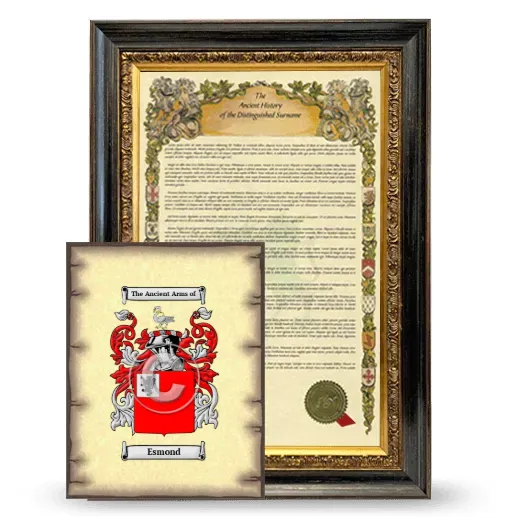 Esmond Framed History and Coat of Arms Print - Heirloom