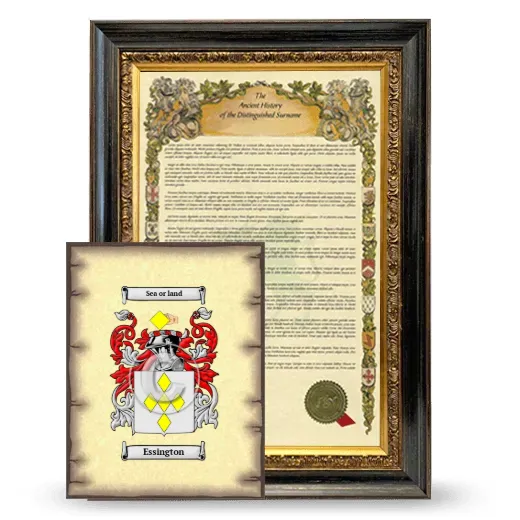 Essington Framed History and Coat of Arms Print - Heirloom