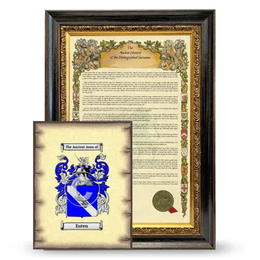 Euten Framed History and Coat of Arms Print - Heirloom