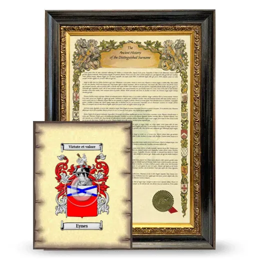 Eynes Framed History and Coat of Arms Print - Heirloom