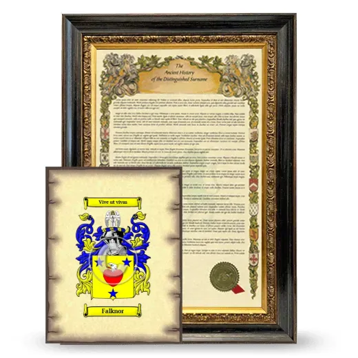 Falknor Framed History and Coat of Arms Print - Heirloom