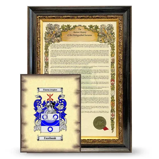 Farebank Framed History and Coat of Arms Print - Heirloom
