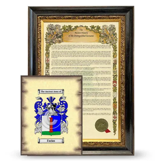 Farias Framed History and Coat of Arms Print - Heirloom