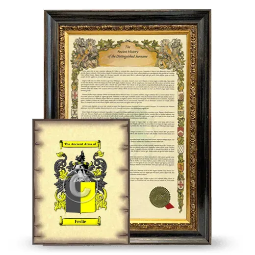 Ferlie Framed History and Coat of Arms Print - Heirloom
