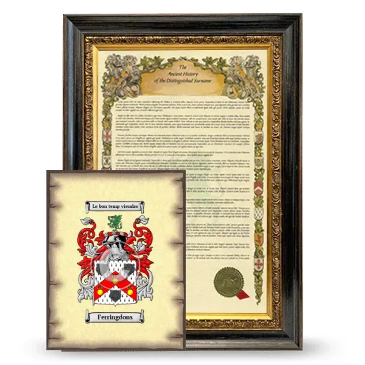 Ferringdons Framed History and Coat of Arms Print - Heirloom
