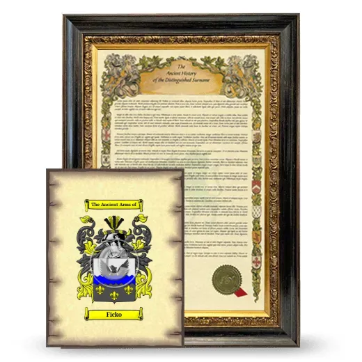 Ficko Framed History and Coat of Arms Print - Heirloom