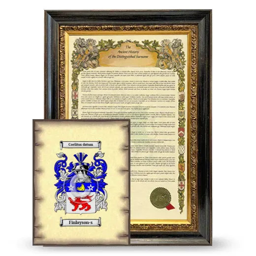 Finlayson-s Framed History and Coat of Arms Print - Heirloom