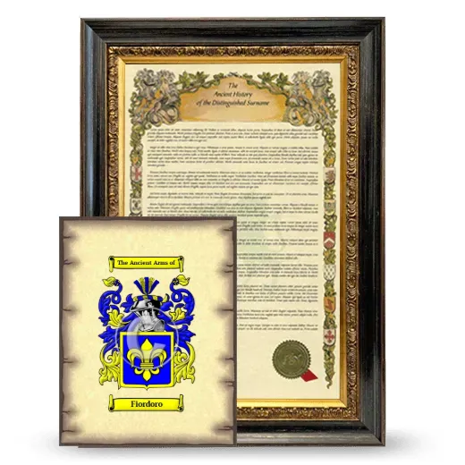Fiordoro Framed History and Coat of Arms Print - Heirloom