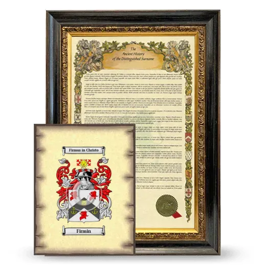 Firmin Framed History and Coat of Arms Print - Heirloom