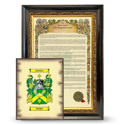 Fitchet Framed History and Coat of Arms Print - Heirloom