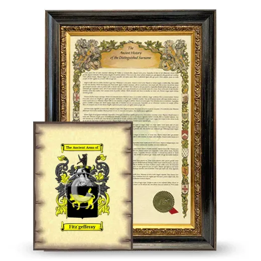Fitz'gefferay Framed History and Coat of Arms Print - Heirloom