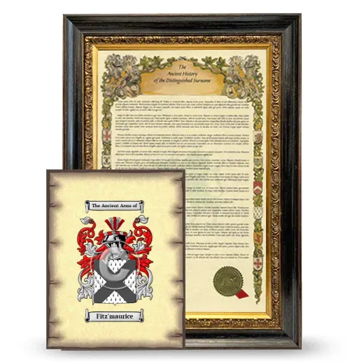 Fitz'maurice Framed History and Coat of Arms Print - Heirloom