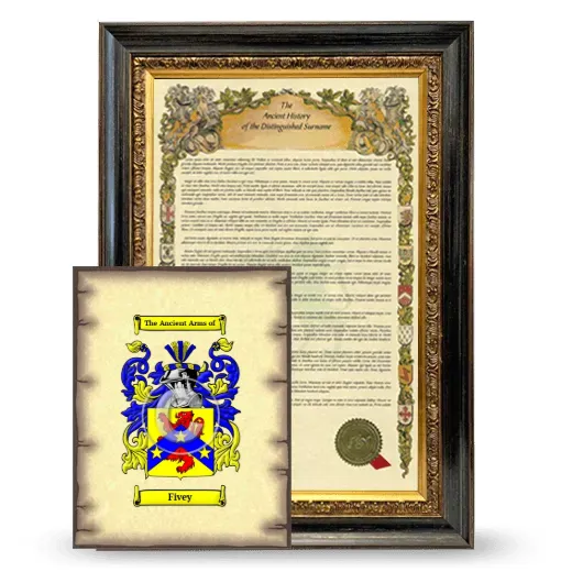 Fivey Framed History and Coat of Arms Print - Heirloom