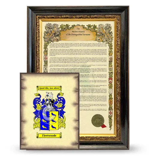 Fleetwoode Framed History and Coat of Arms Print - Heirloom