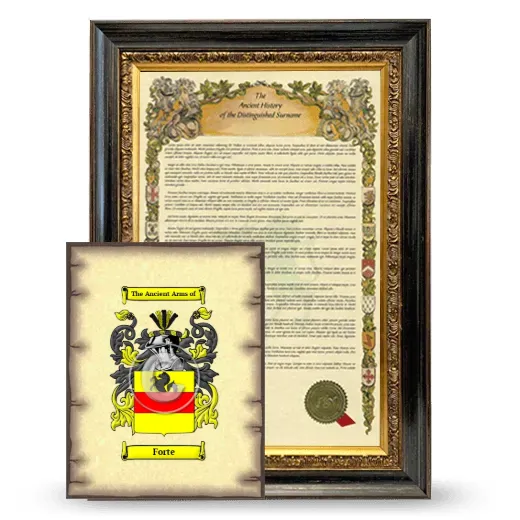 Forte Framed History and Coat of Arms Print - Heirloom