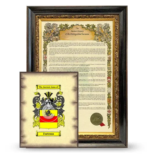 Fortezza Framed History and Coat of Arms Print - Heirloom