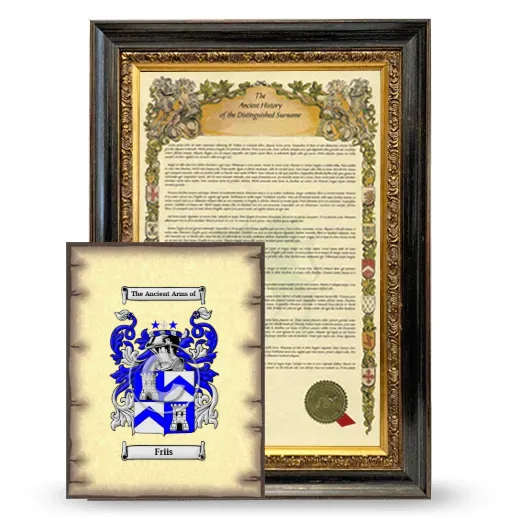 Friis Framed History and Coat of Arms Print - Heirloom