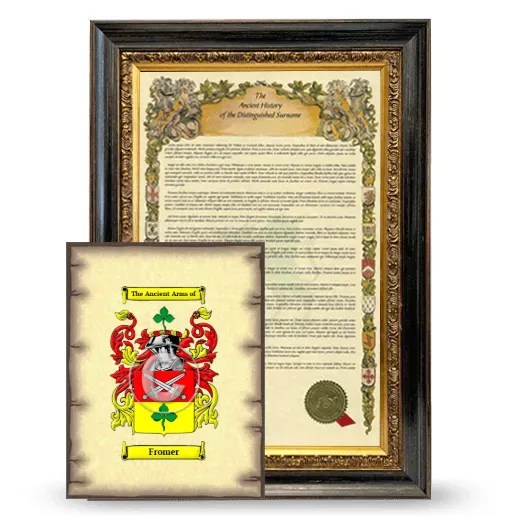 Fromer Framed History and Coat of Arms Print - Heirloom