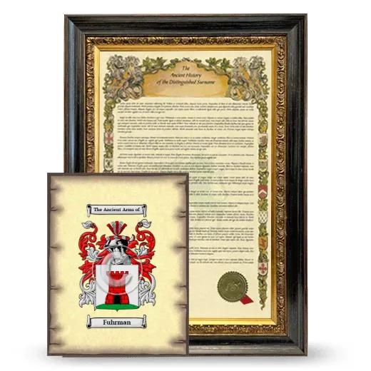 Fuhrman Framed History and Coat of Arms Print - Heirloom