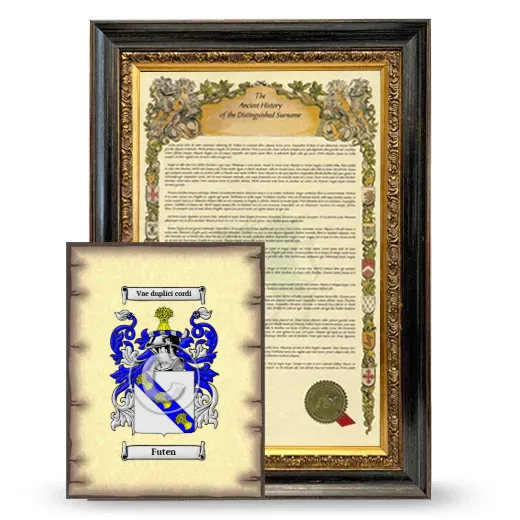 Futen Framed History and Coat of Arms Print - Heirloom