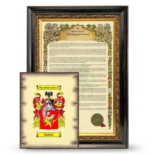 Garbow Framed History and Coat of Arms Print - Heirloom