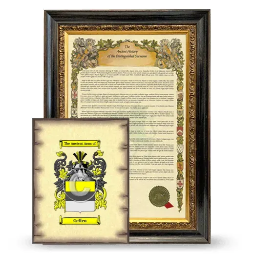 Geffen Framed History and Coat of Arms Print - Heirloom