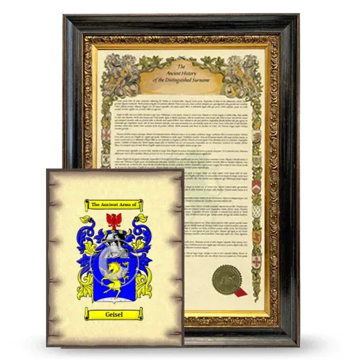 Geisel Framed History and Coat of Arms Print - Heirloom