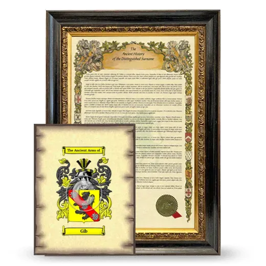 Gib Framed History and Coat of Arms Print - Heirloom