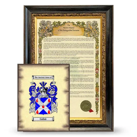 Gofair Framed History and Coat of Arms Print - Heirloom