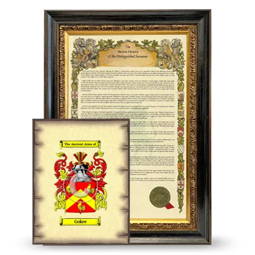 Gokee Framed History and Coat of Arms Print - Heirloom