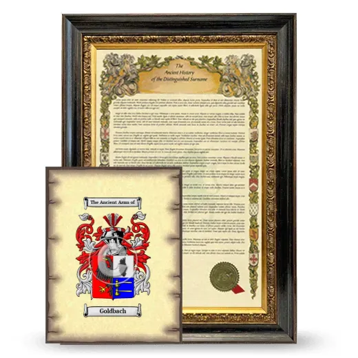 Goldbach Framed History and Coat of Arms Print - Heirloom