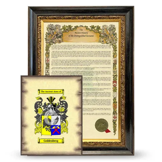 Goldenberg Framed History and Coat of Arms Print - Heirloom