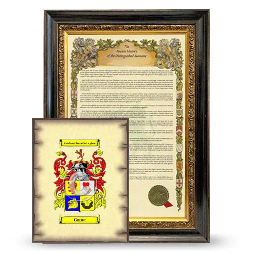 Gome Framed History and Coat of Arms Print - Heirloom